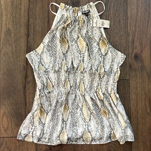 Express New With Tags Women's Snake Print Top